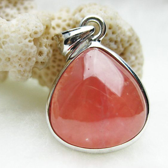 インカローズ ロードクロサイト ペンダント [K1-578]