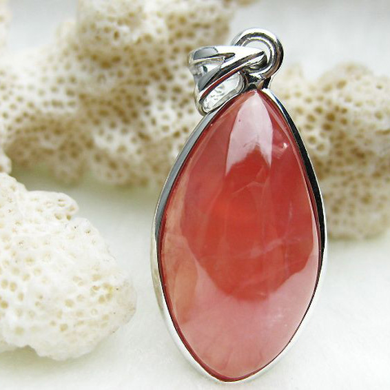 インカローズ ロードクロサイト ペンダント [K1-587]