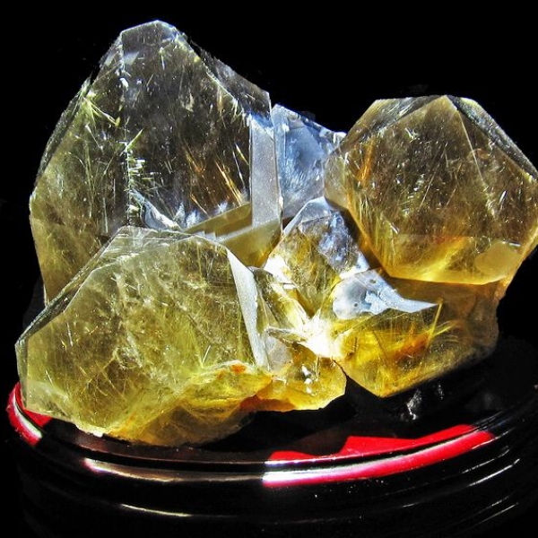 3.4Kg ゴールドタイチンルチルクラスター[K7-22]