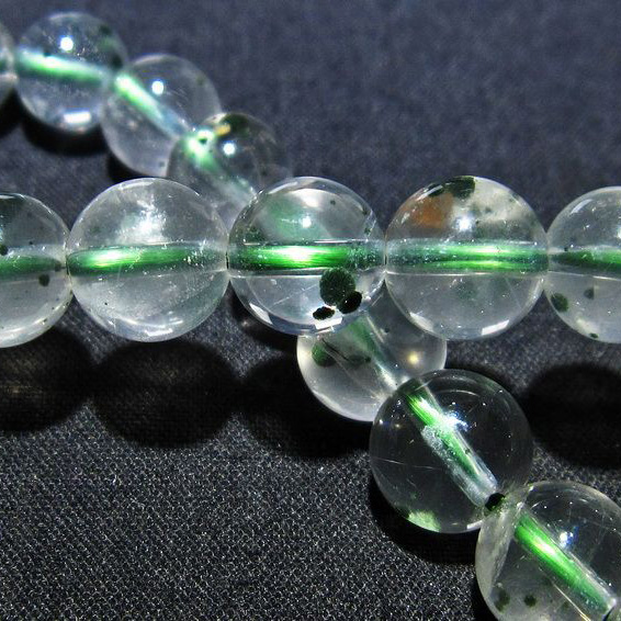 メタモルフォーゼス 緑針入り  ブレスレット 9mm [L115-483]