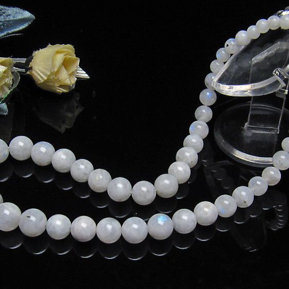 ムーンストーン ネックレス 6mm [L273-370]