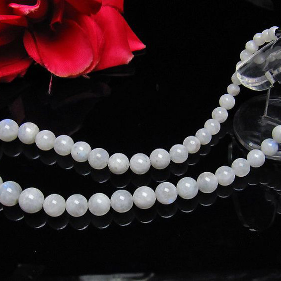 ムーンストーン ネックレス 6mm [L273-393]