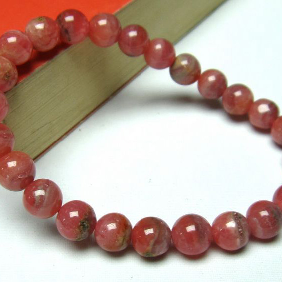 インカローズ ロードクロサイト ブレスレット 7mm [L33-2054]