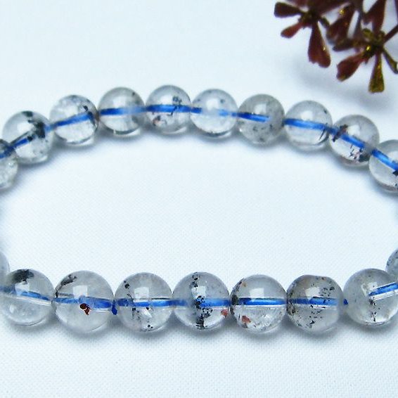 ブ ルーストロベリークォーツ水晶 ブレスレット 8mm [L352-225]