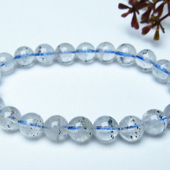 ブ ルーストロベリークォーツ水晶 ブレスレット 9mm [L352-231]