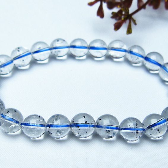 ブ ルーストロベリークォーツ水晶 ブレスレット 8mm [L352-274]
