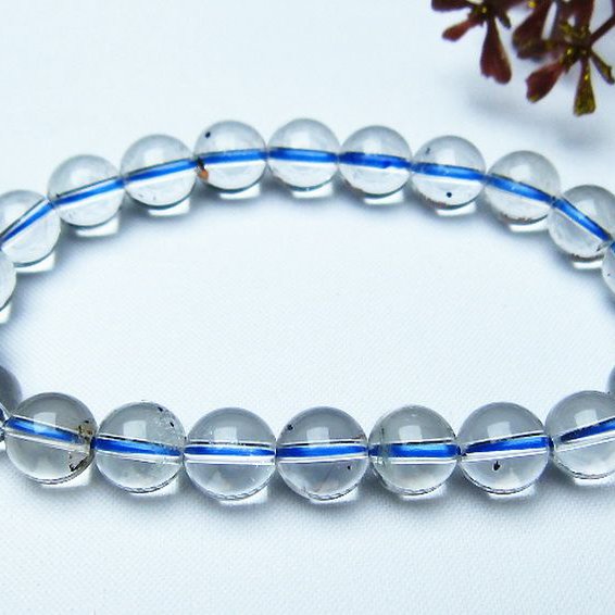 ブ ルーストロベリークォーツ水晶 ブレスレット 9mm [L352-285]