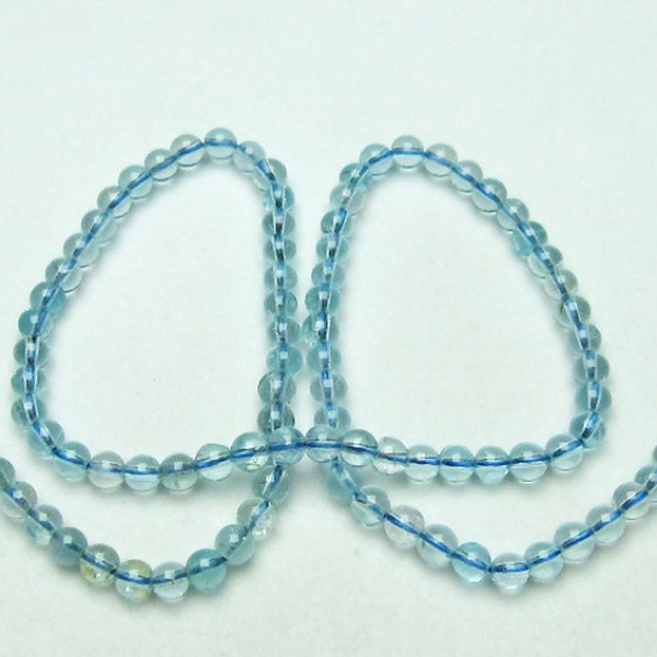 ブルートパーズ ネックレス 5 mm [L367-160]