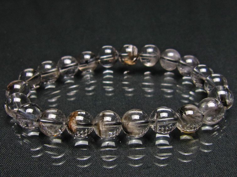 放射プラチナルチル ブレスレット 9mm [L386-17]