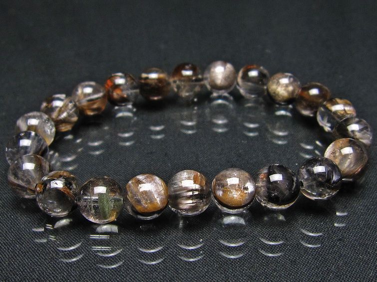 放射プラチナルチル ブレスレット 9mm [L386-23]