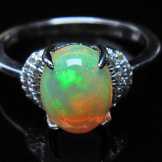 プレシャスオパール 指輪 (14号)[L388-427]