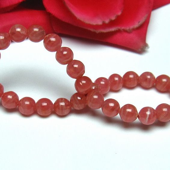 インカローズ ロードクロサイト ブレスレット 6mm [L56-692]