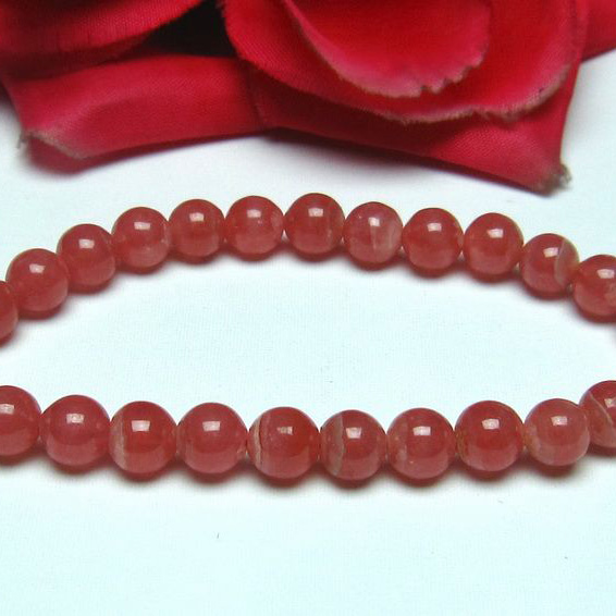 インカローズ ロードクロサイト ブレスレット 7mm [L56-702]