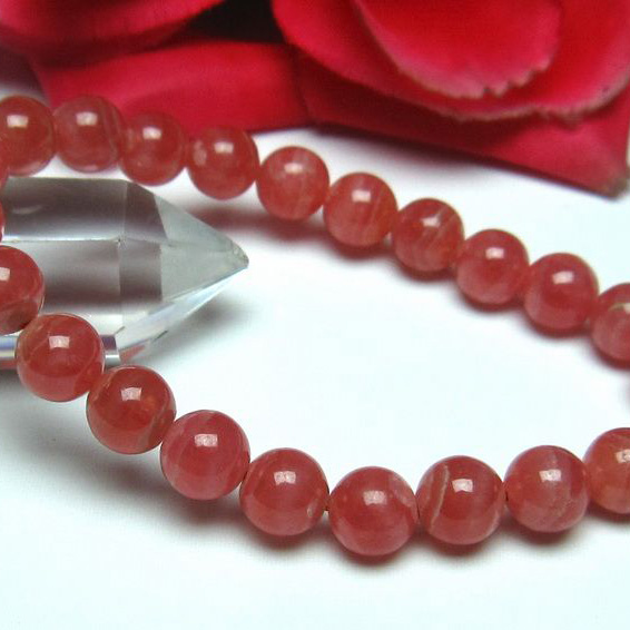 インカローズ ロードクロサイト ブレスレット 8mm [L56-716]