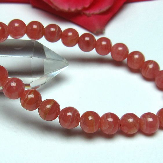 インカローズ ロードクロサイト ブレスレット 7mm [L56-799]