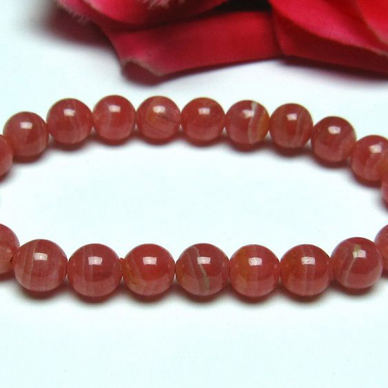 インカローズ ロードクロサイト ブレスレット 8mm [L56-808]