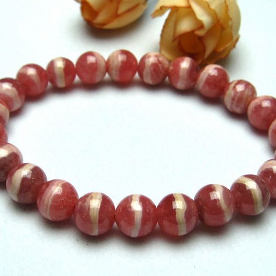 インカローズ ロードクロサイト ブレスレット 8mm [L56-87]