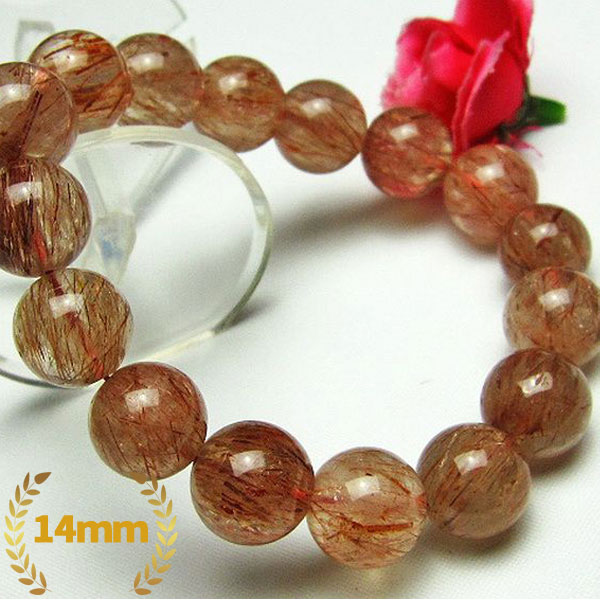 赤トルマリン ブレスレット 14mm [H125-34]