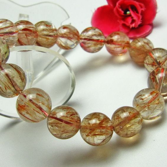 赤トルマリン ブレスレット 14mm [H125-46]