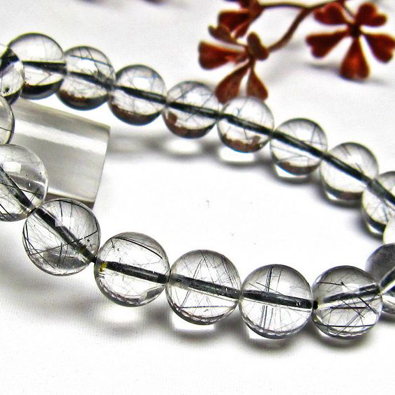 ブラックルチル 8mm ルチル 天然石 ブレスレット 楽天市場】ブラックルチルクォーツ ブレスレット 8mm 17.5cm