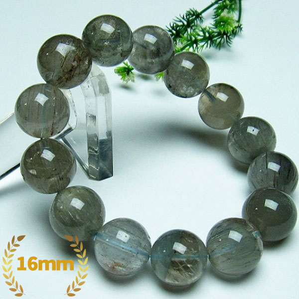 トルマリンルチル ブレスレット 16mm  [H134-10]