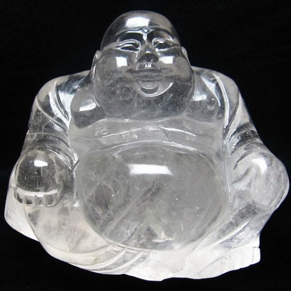 1.9Kg ヒマラヤ水晶布袋様 置物[K1-1989]