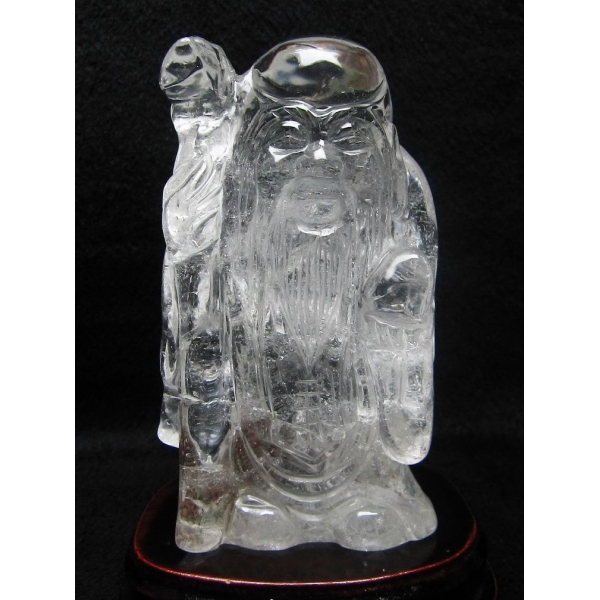 ヒマラヤ水晶寿星 置物[K1-1991]