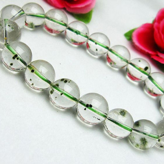 ホランダイト入り 水晶 ブレスレット 11mm [K1-2269]