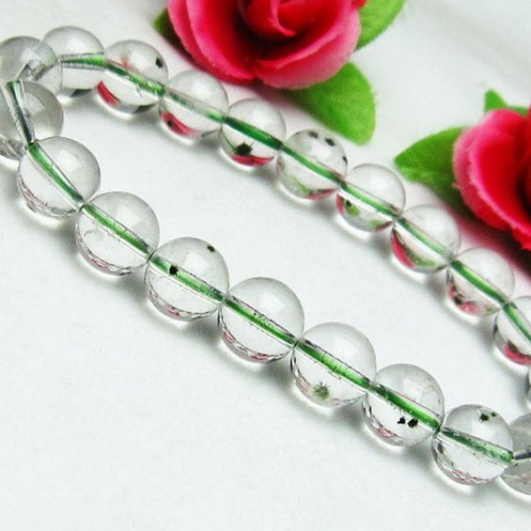 ホランダイト入り 水晶 ブレスレット 9mm [K1-2283]