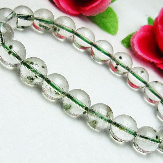 ホランダイト入り 水晶 ブレスレット 10mm [K1-2290]