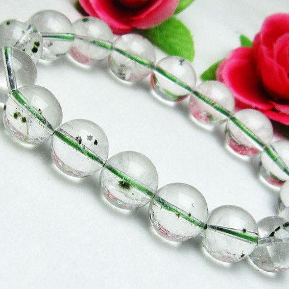 ホランダイト入り 水晶 ブレスレット 12mm [K1-2295]