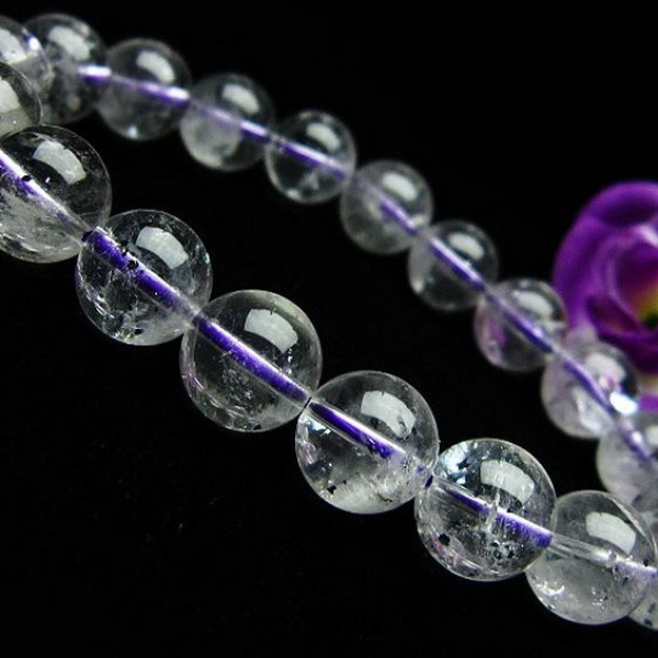 ブ ルーストロベリークォーツ水晶 ブレスレット 11mm [K1-2308]