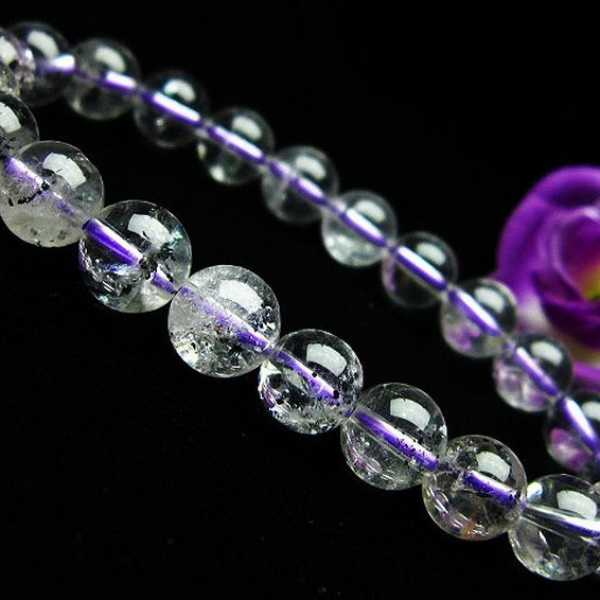 ブ ルーストロベリークォーツ水晶 ブレスレット 8mm [K1-2332]