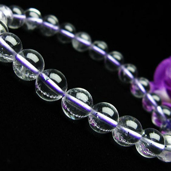 ブルー ストロベリークォーツ水晶 ブレスレット 8mm [K1-2357]