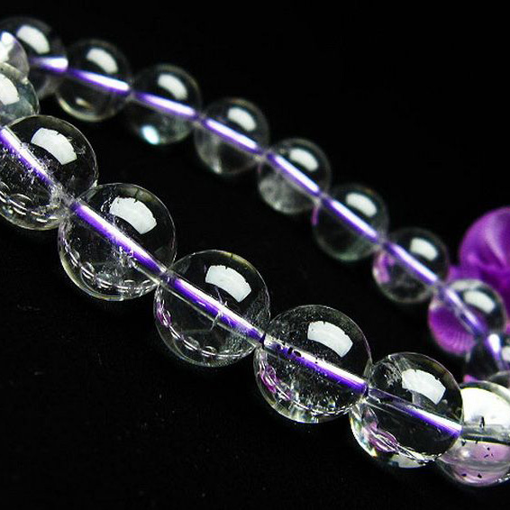 ブルー ストロベリークォーツ水晶 ブレスレット 11mm [K1-2370]