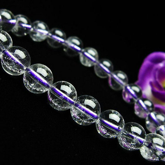 ブルー ストロベリークォーツ水晶 ブレスレット 8mm [K1-2381]