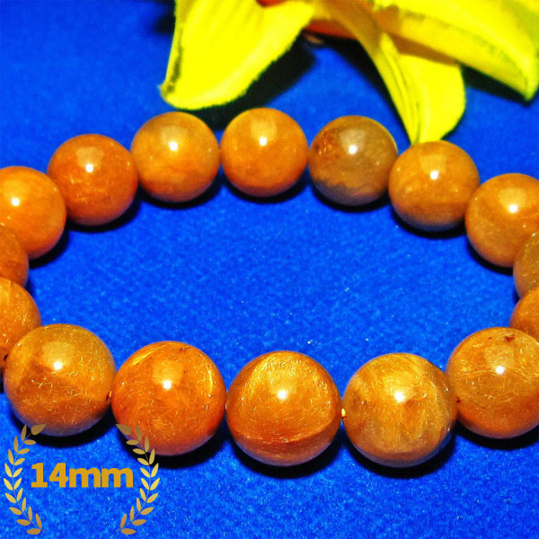 太極ルチル ブレスレット 14mm [K108-125]