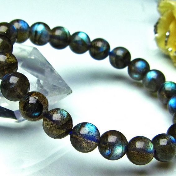 ラブラドライト ブレスレット 8mm [k121-3]