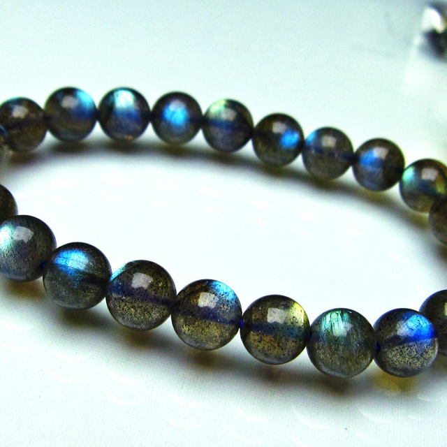 ラブラドライト ブレスレット 8mm [K121-6]