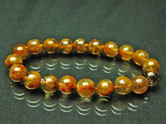 タイチンフラワー水晶 ブレスレット 10mm [L115-167]