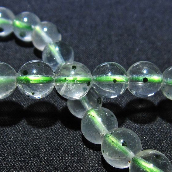 メタモルフォーゼス 緑針入り  ブレスレット 7mm [L115-463]