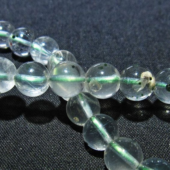 メタモルフォーゼス 緑針入り  ブレスレット 7mm [L115-467]