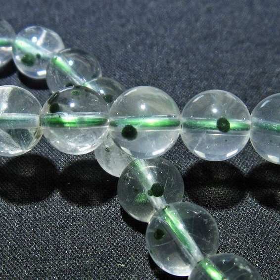 メタモルフォーゼス 緑針入り  ブレスレット 8mm [L115-484]