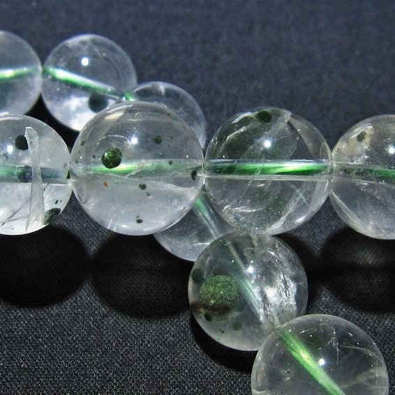 メタモルフォーゼス 緑針入り  ブレスレット 13mm [L115-490]