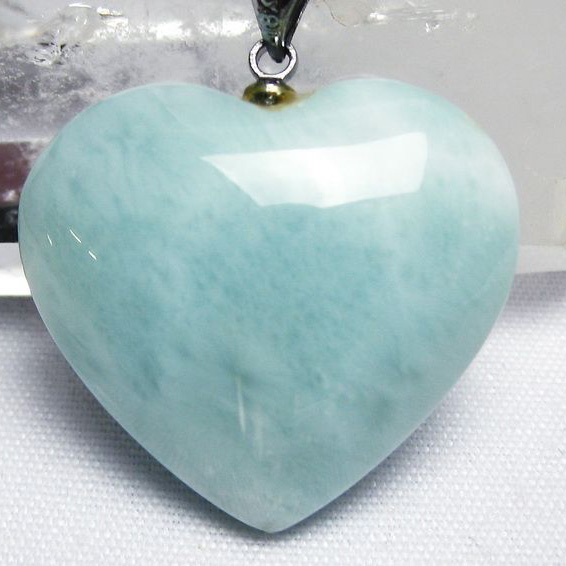 ラリマーハート ペンダント [L21-654]