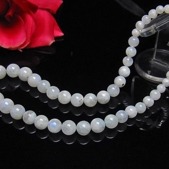 ムーンストーン ネックレス 6mm [L273-375]
