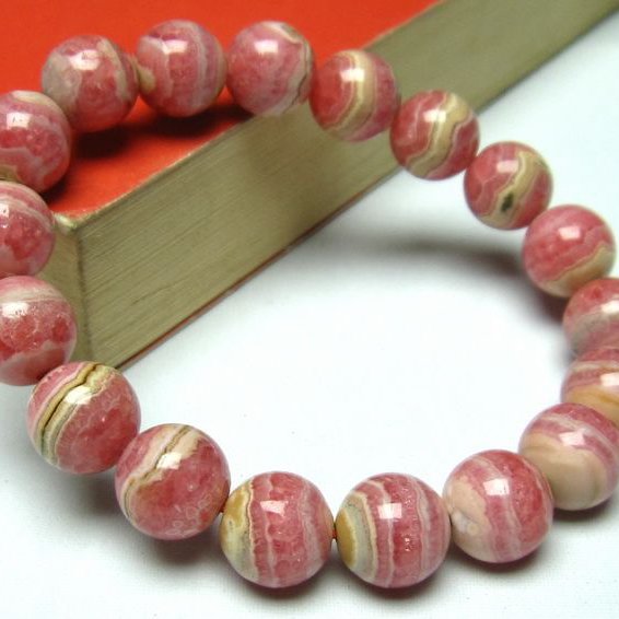 インカローズ ロードクロサイト ブレスレット 10mm [L33-1991]