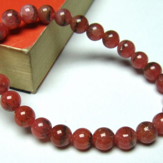 インカローズ ロードクロサイト ブレスレット 7mm [L33-2042]