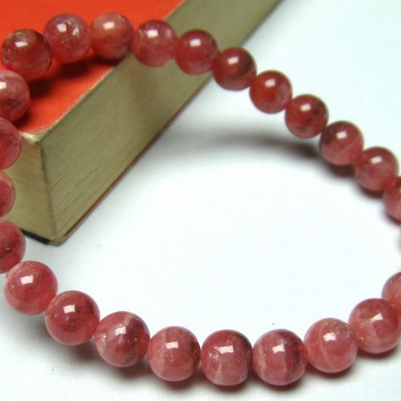 インカローズ ロードクロサイト ブレスレット 7mm [L33-2051]