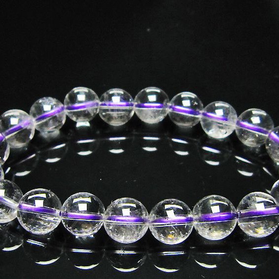 ブ ルーストロベリークォーツ水晶 ブレスレット 10mm [L352-126]